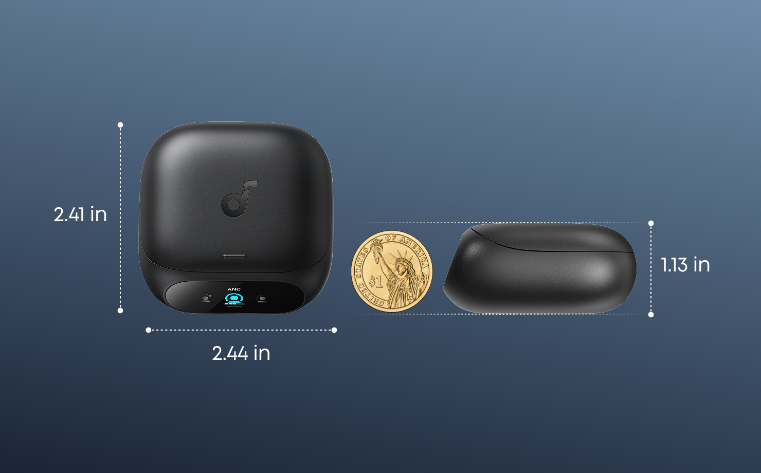 Belaidės ausinės „Anker Soundcore Liberty 5 Pro“, su ANC, baltos spalvos aprašymas - Prekės nuotrauka