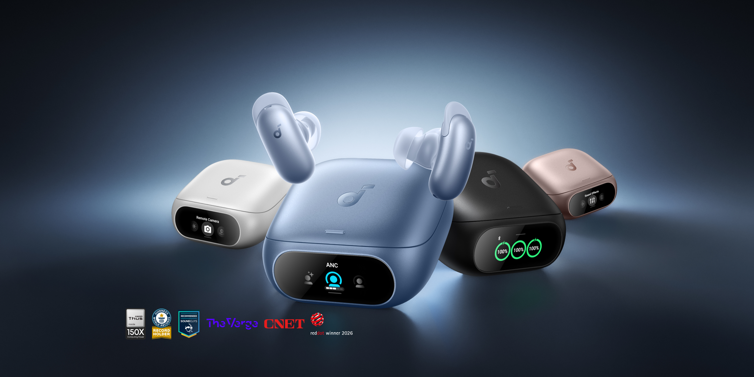 Belaidės ausinės „Anker Soundcore Liberty 5 Pro“, su ANC, baltos spalvos aprašymas - Prekės nuotrauka