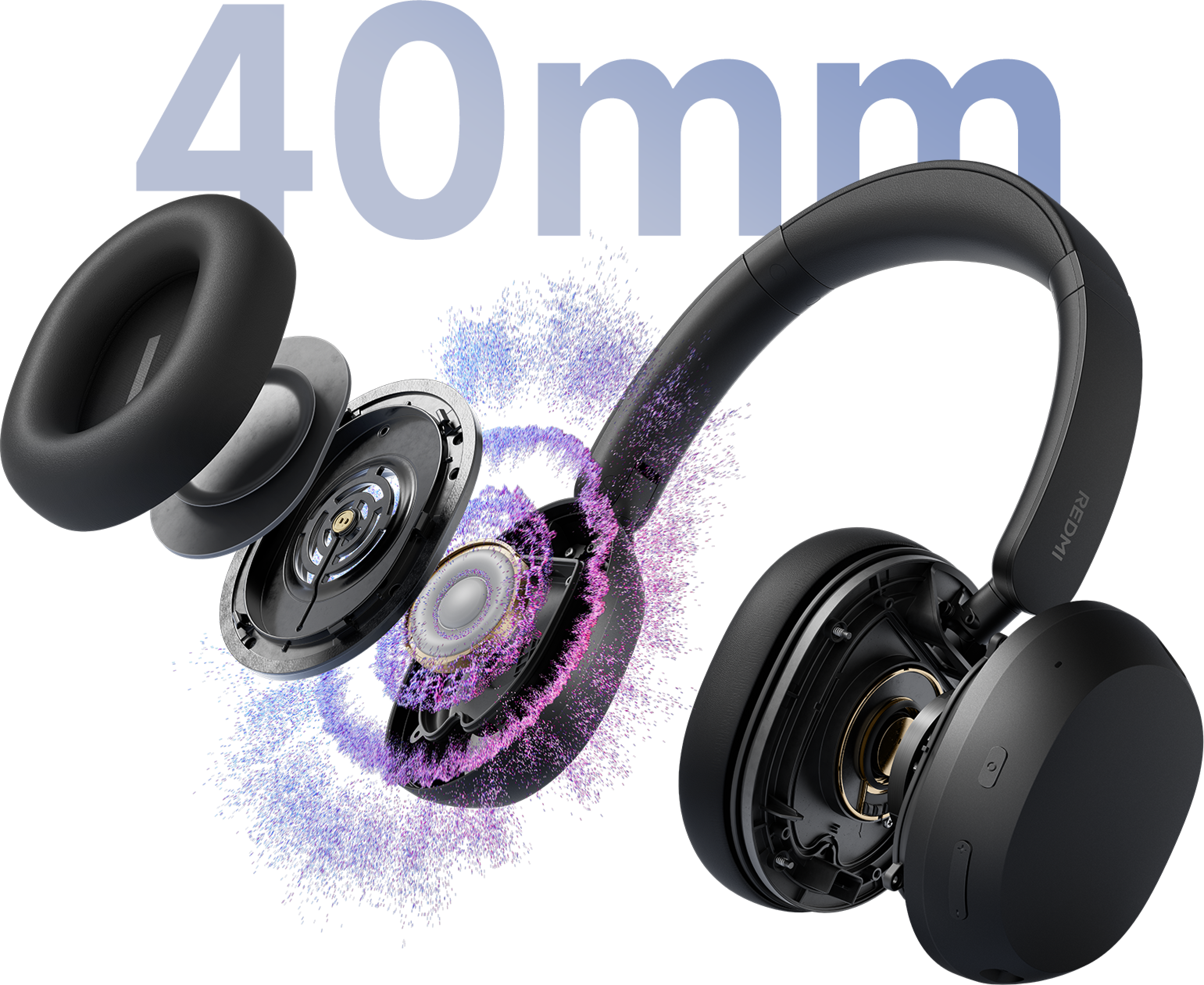 Belaidės ausinės Redmi Headphones Neo, baltos spalvos aprašymas - Prekės nuotrauka