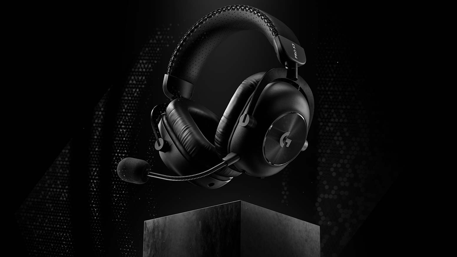 Belaidės žaidimų ausinės su mikrofonu Logitech G PRO X3 LIGHTSPEED, 7.1, Bluetooth, rožinės spalvos | 981-001756 aprašymas - Prekės nuotrauka