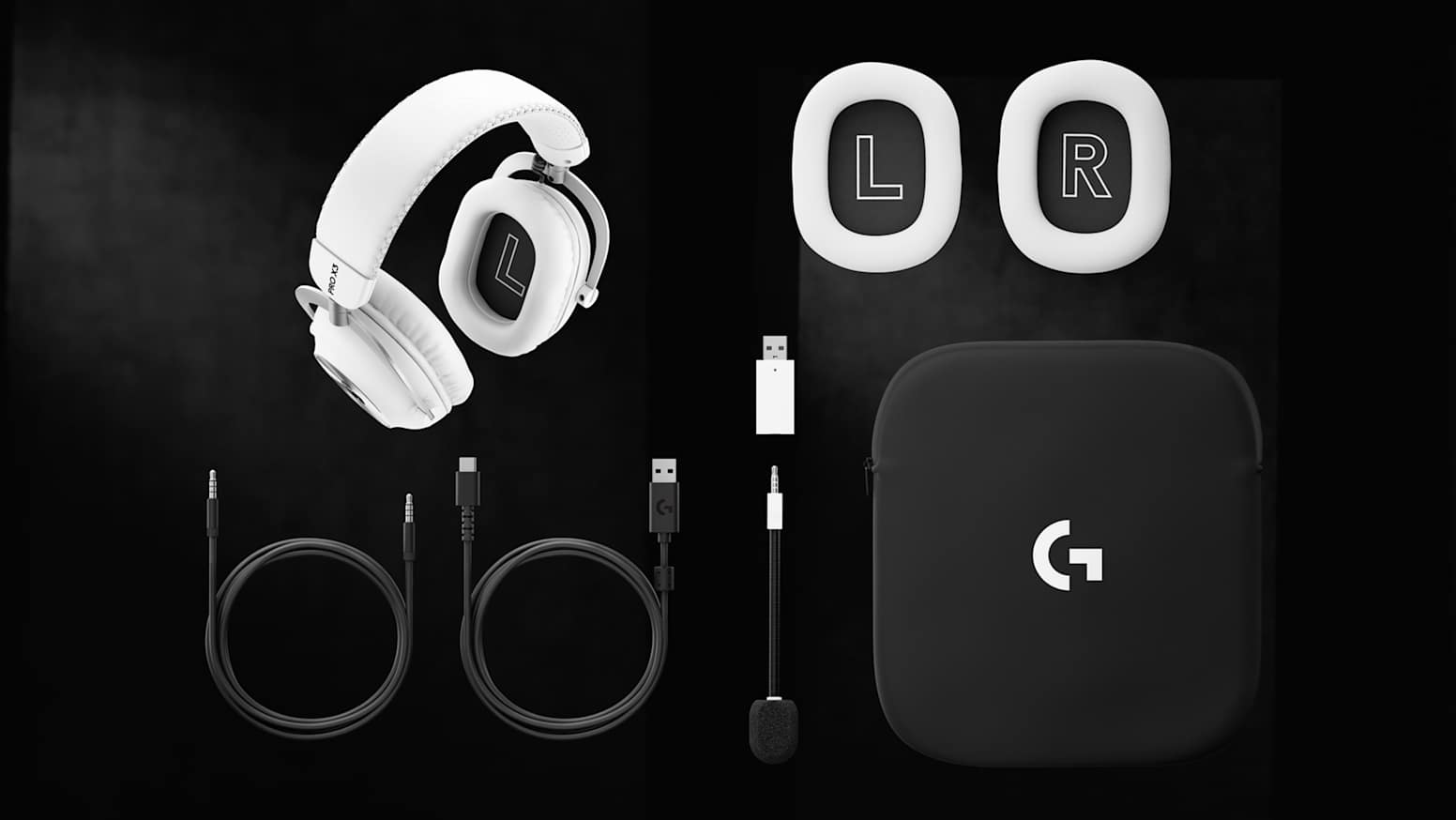 Belaidės žaidimų ausinės su mikrofonu Logitech G PRO X3 LIGHTSPEED, 7.1, Bluetooth, rožinės spalvos | 981-001756 aprašymas - Prekės nuotrauka