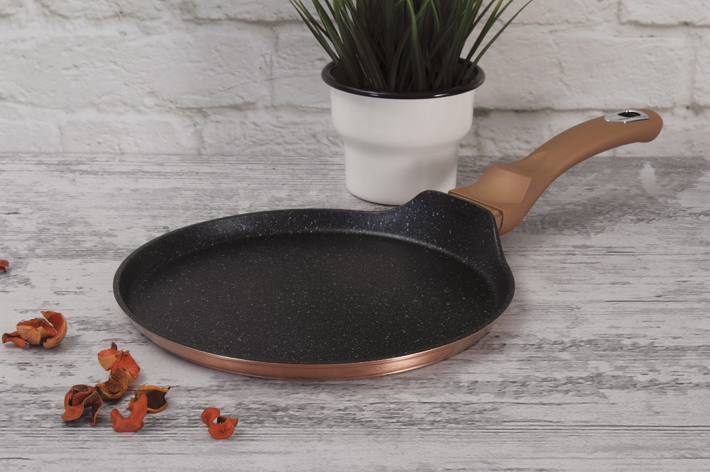 Blynų keptuvė „Berlinger Haus“ BH/6180, 28 cm, Metallic Rose Gold kolekcija aprašymas - Prekės nuotrauka