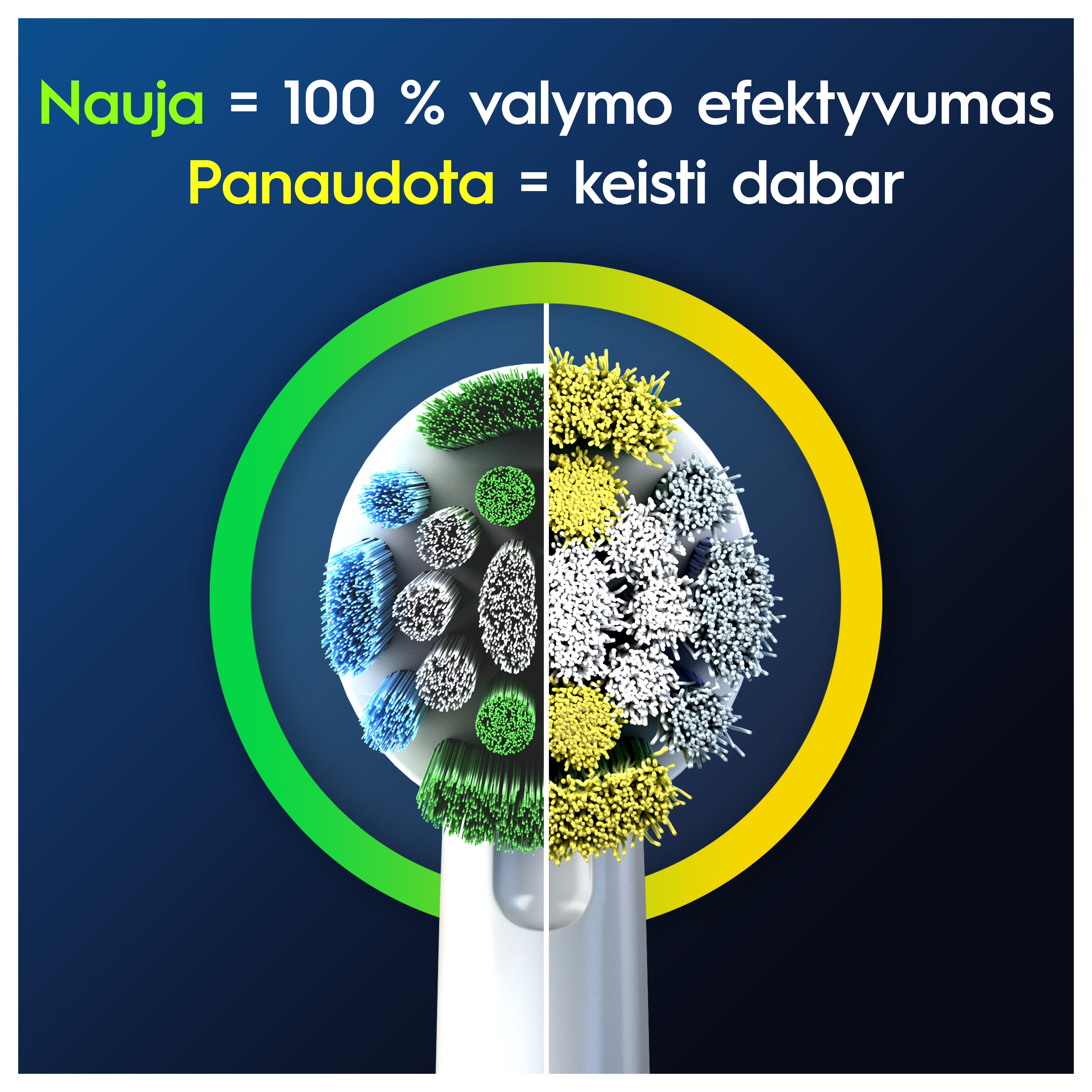 Braun Oral-B EB20-4 Precision Clean Pro dantų šepetėlio galvutės, 4 Vnt. aprašymas - Prekės nuotrauka