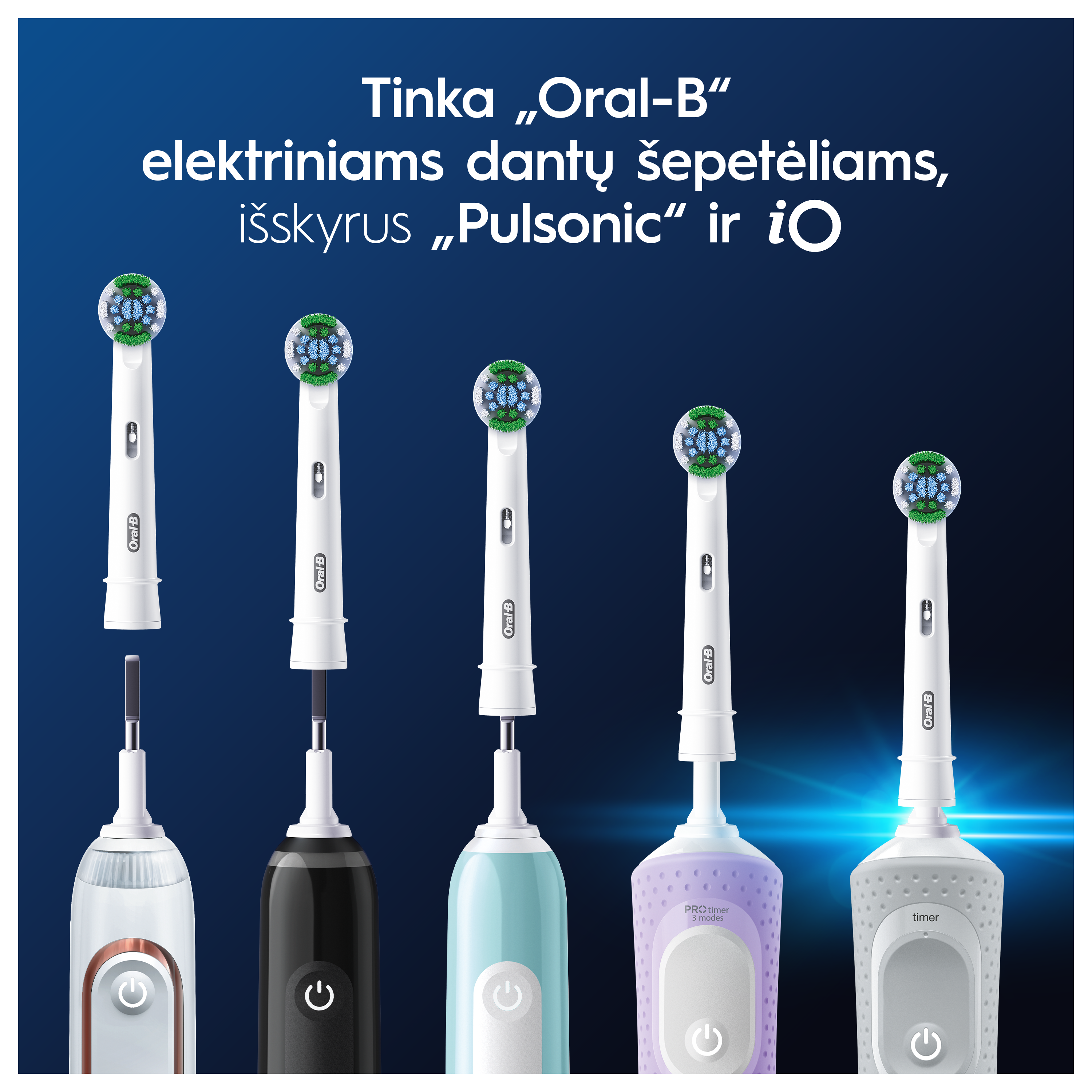 Braun Oral-B EB20-4 Precision Clean Pro dantų šepetėlio galvutės, 4 Vnt. aprašymas - Prekės nuotrauka