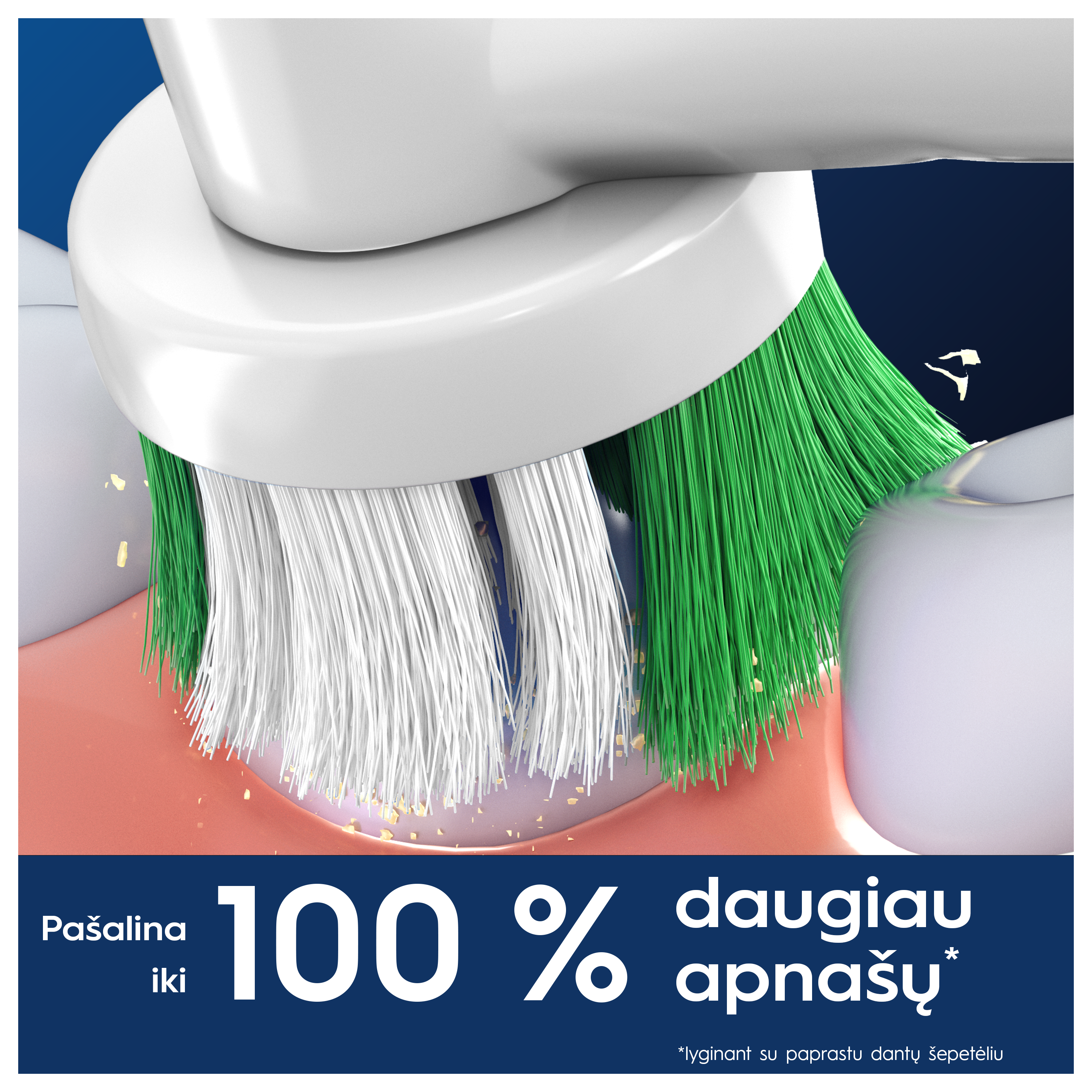 Braun Oral-B EB20-4 Precision Clean Pro dantų šepetėlio galvutės, 4 Vnt. aprašymas - Prekės nuotrauka
