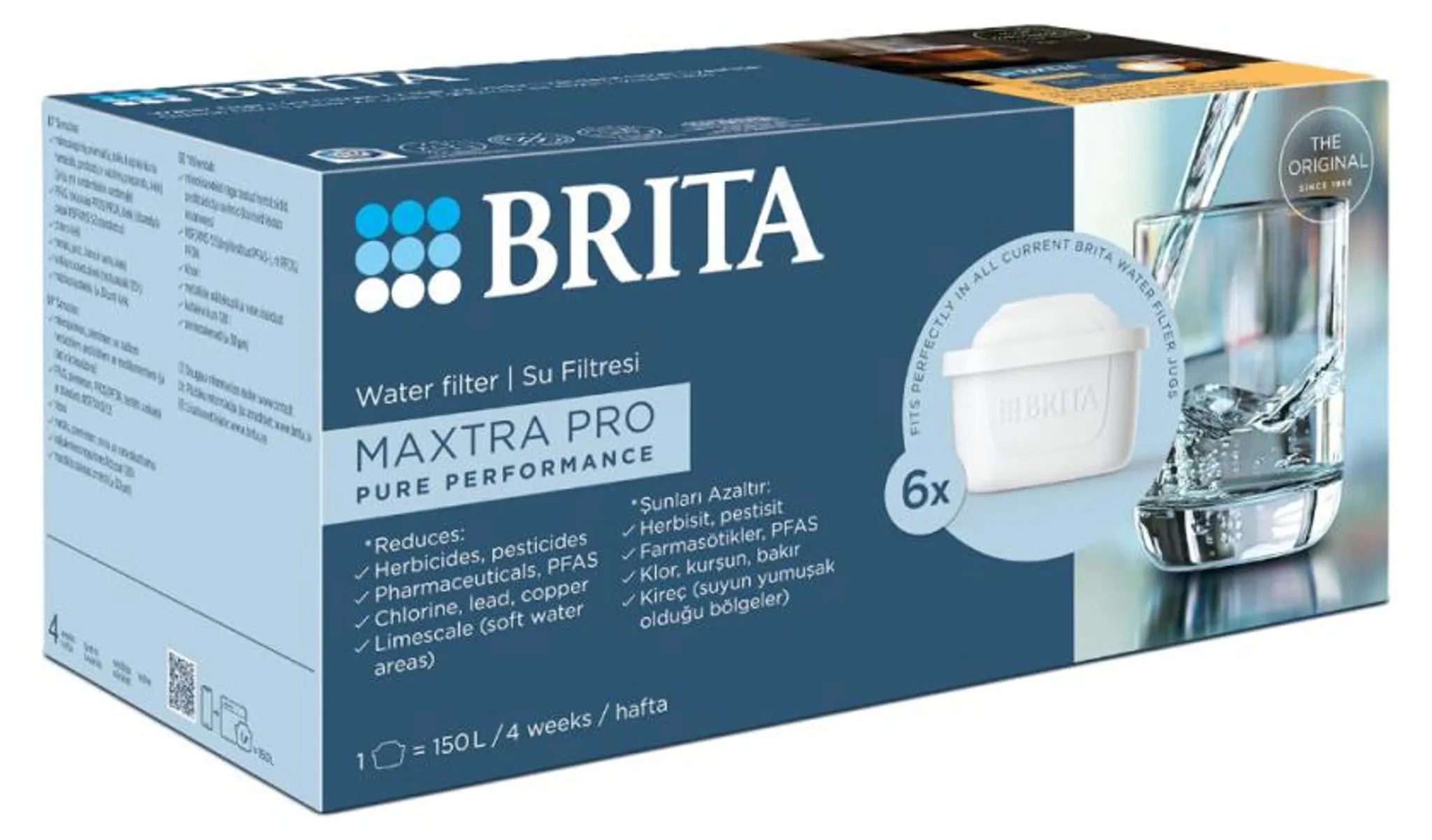 BRITA MAXTRA PRO PURE PERFOMANCE vandens filtras, 6 vnt. aprašymas - Prekės nuotrauka