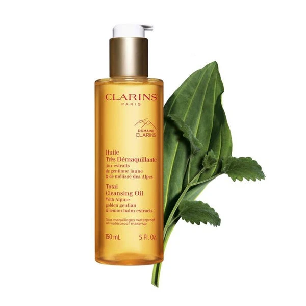 Clarins Cleansing Total Cleansing Oil aliejinis makiažo valiklis veidui, 150 ml aprašymas - Prekės nuotrauka