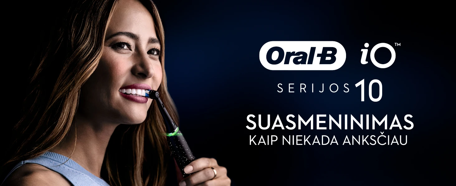 Elektrinis dantų šepetėlis Oral-B iO10 iOM10.1B4.2AD, Juodas aprašymas - Prekės nuotrauka