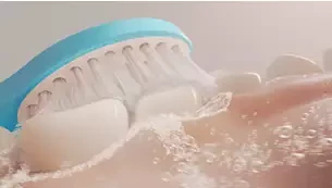 2 dalių šepetėlių galvučių pakuotė Philips Sonicare For Kids HX6042/90, baltos/mėlynos spalvos aprašymas - Prekės nuotrauka