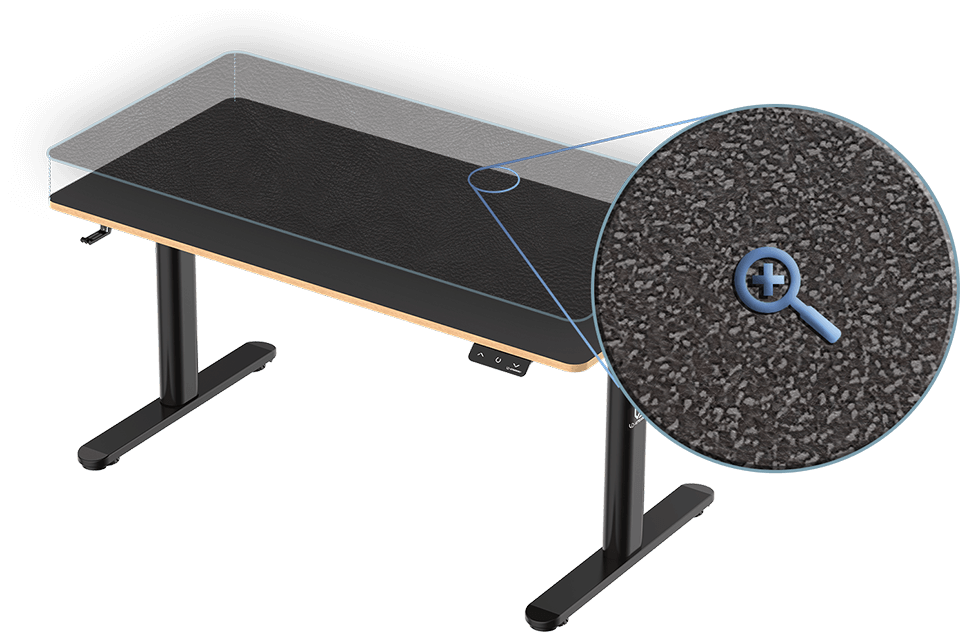 Darbo stalas Ultradesk PULSAR, juodos spalvos aprašymas - Prekės nuotrauka