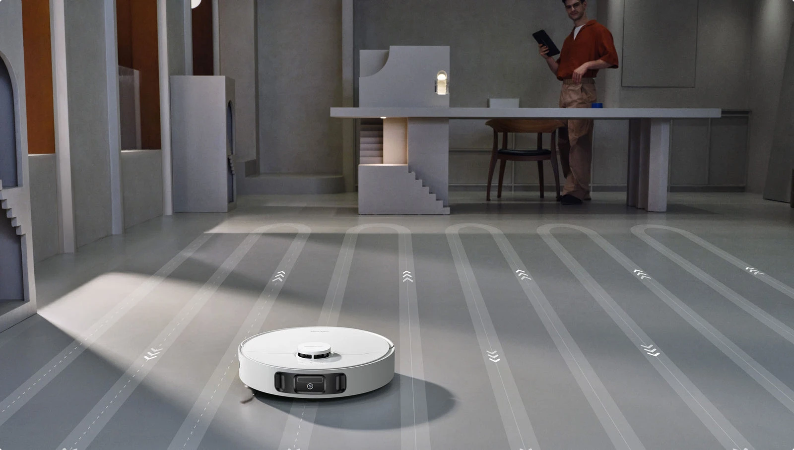 Dulkių siurblys - robotas Mova E30 Ultra, Baltas aprašymas - Prekės nuotrauka