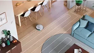 Dulkių siurblys-robotas Philips 2000 Serija XU2100/20, Baltas aprašymas - Prekės nuotrauka