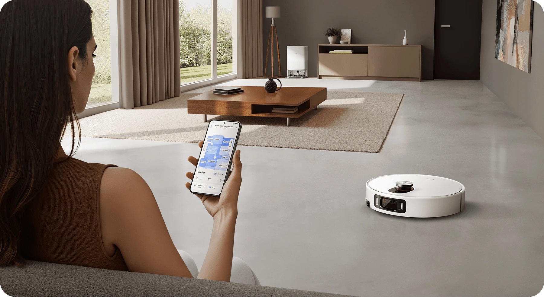 Dulkių siurblys - robotas Xiaomi 5 Pro EU, Baltas aprašymas - Prekės nuotrauka
