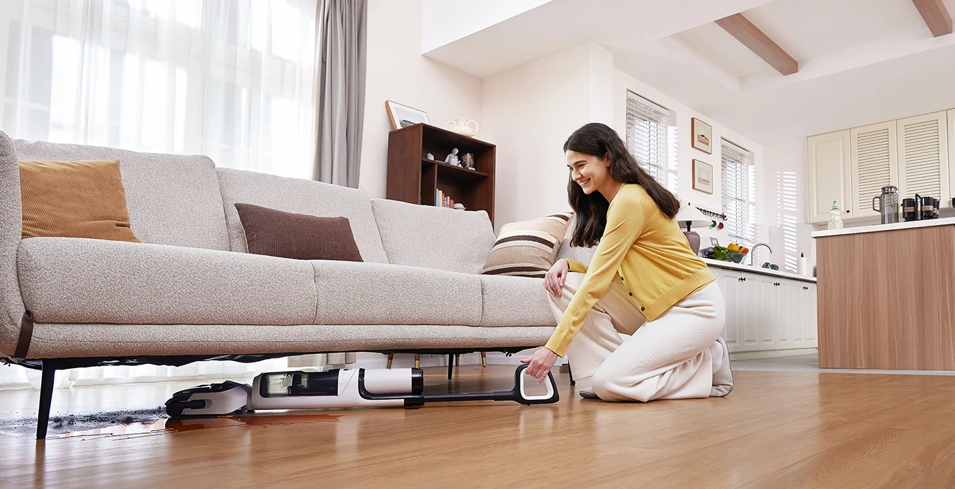 Dulkių siurblys „Tineco Floor One S5 Stretch Extreme“ baltas aprašymas - Prekės nuotrauka