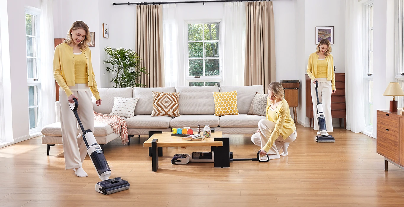 Dulkių siurblys „Tineco Floor One S5 Stretch Extreme“ baltas aprašymas - Prekės nuotrauka