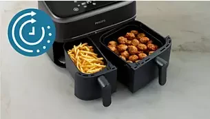 Dviejų krepšelių gruzdintuvė Philips 3000 serija NA353/10, 9 l, Balta aprašymas - Prekės nuotrauka