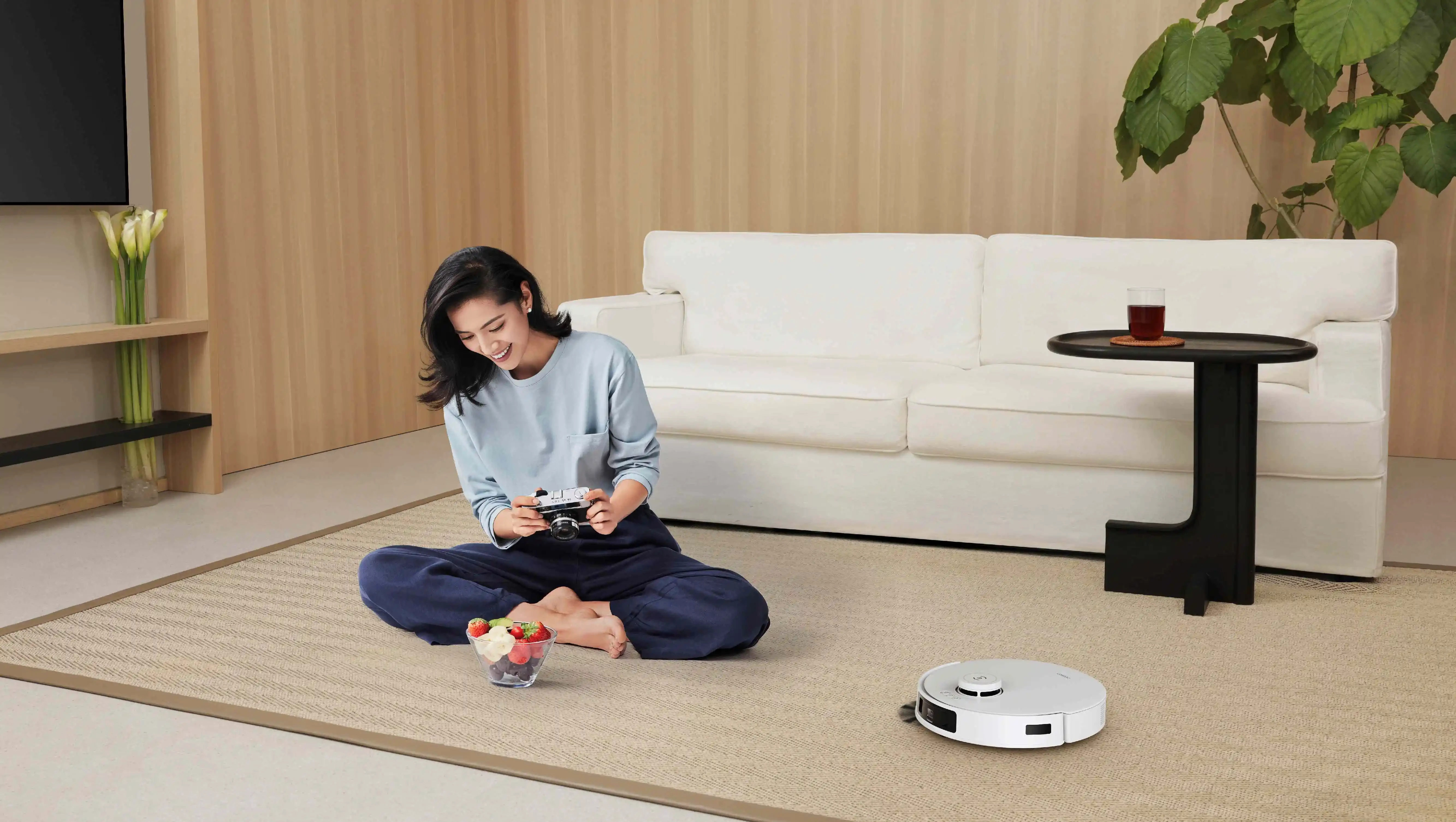 Ecovacs DEEBOT T30C PRO dulkių siurblys - robotas, Baltas aprašymas - Prekės nuotrauka