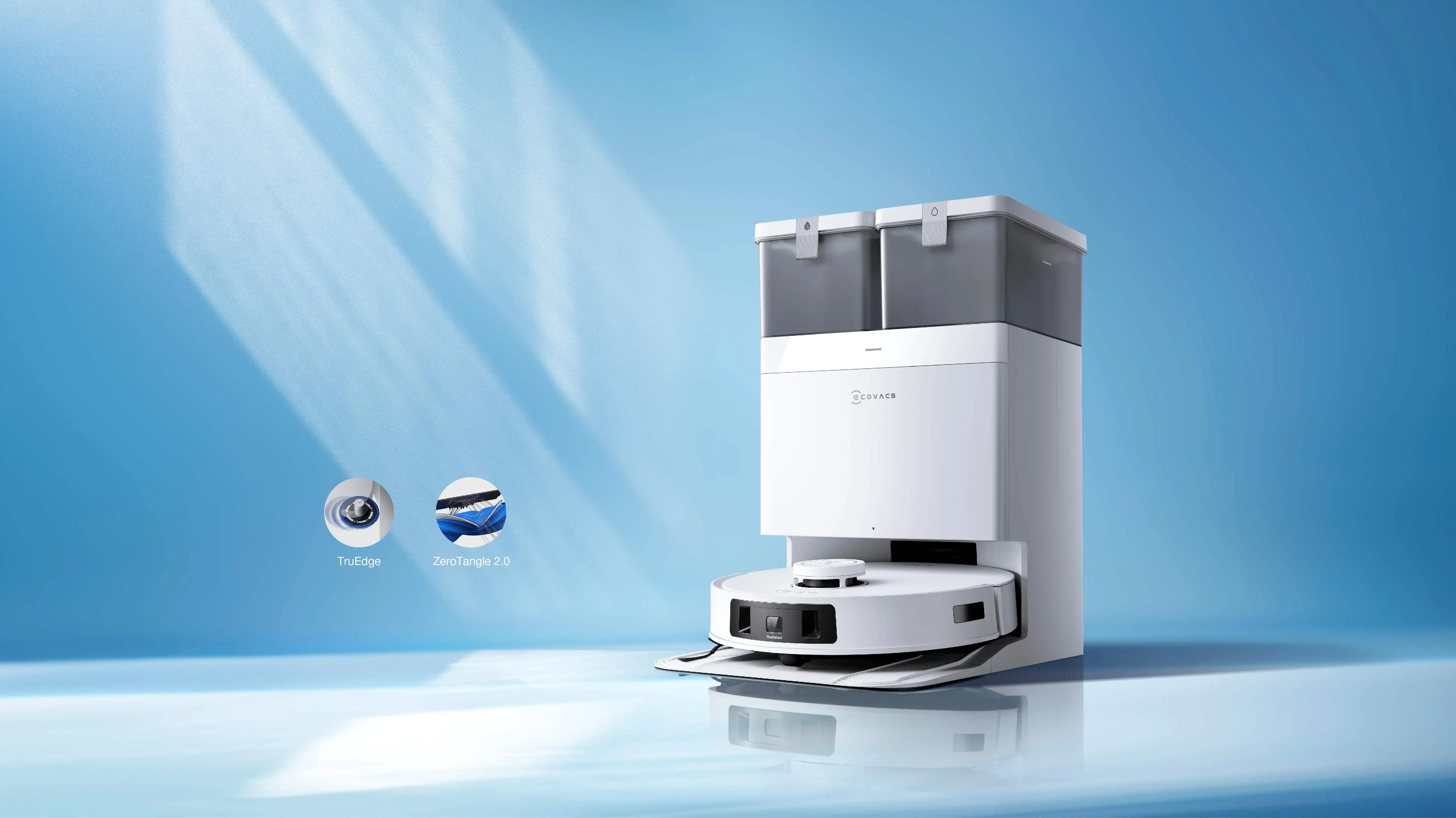 Ecovacs DEEBOT T30C PRO dulkių siurblys - robotas, Baltas aprašymas - Prekės nuotrauka