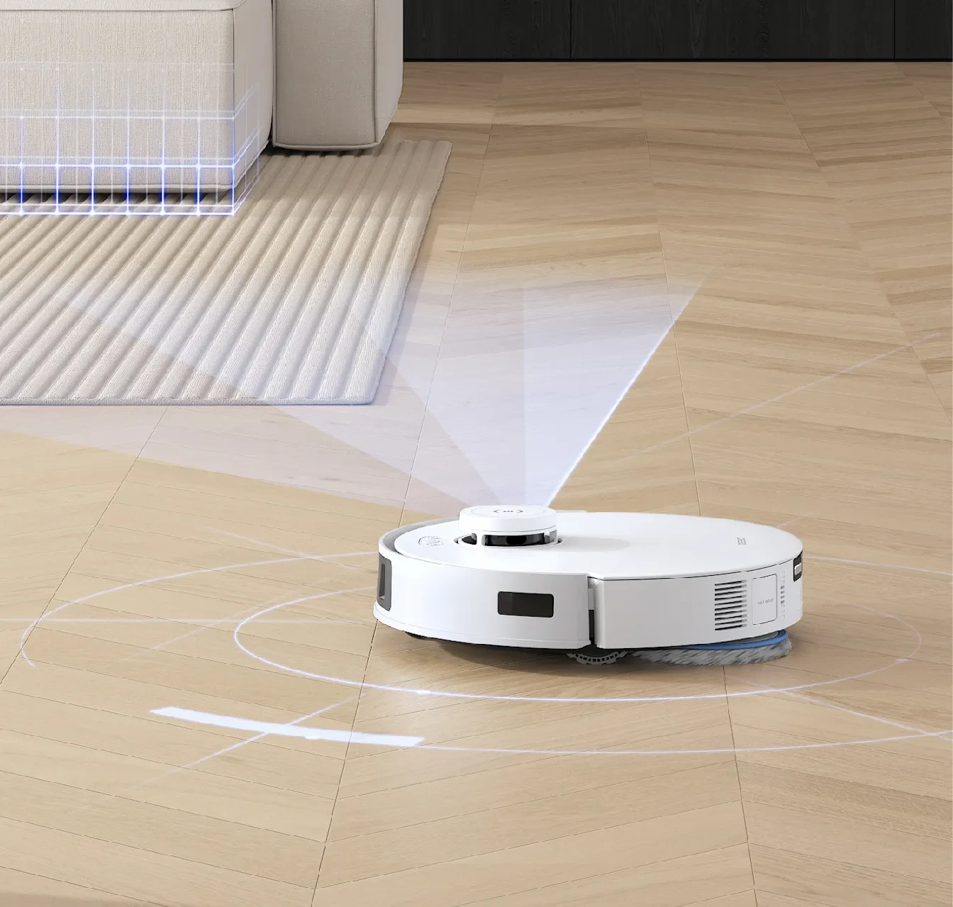 Ecovacs DEEBOT T30C PRO dulkių siurblys - robotas, Baltas aprašymas - Prekės nuotrauka
