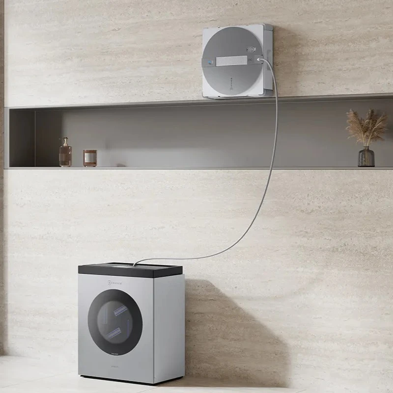 Langų valymo robotas Ecovacs WINBOT W3 OMNI, Baltas/sidabrinis aprašymas - Prekės nuotrauka
