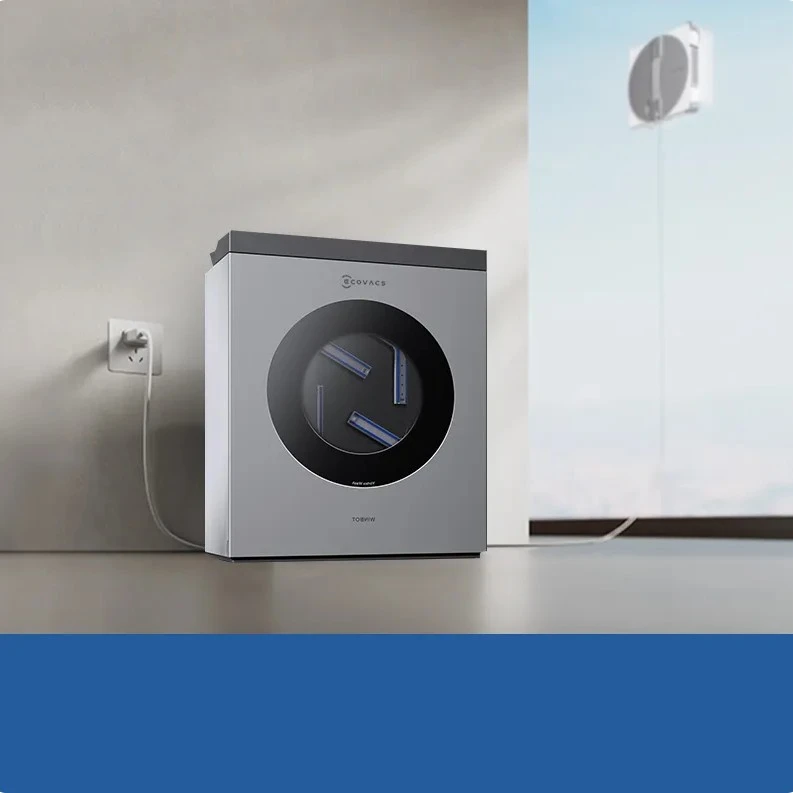 Langų valymo robotas Ecovacs WINBOT W3 OMNI, Baltas/sidabrinis aprašymas - Prekės nuotrauka
