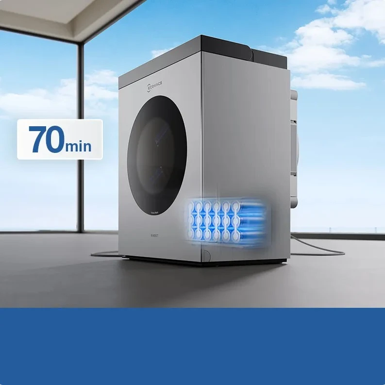 Langų valymo robotas Ecovacs WINBOT W3 OMNI, Baltas/sidabrinis aprašymas - Prekės nuotrauka