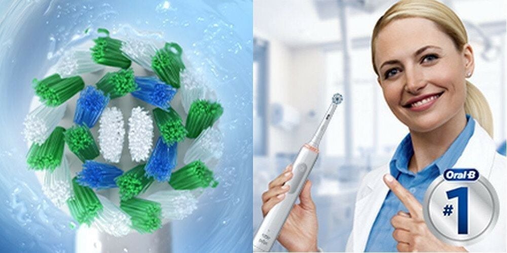 Elektrinis dantų šepetėlis Braun Oral-B Pro 3 3000 Cross Action, juodos spalvos aprašymas - Prekės nuotrauka