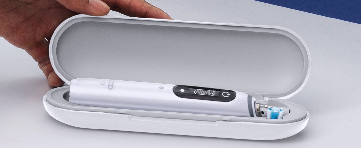 Braun Oral-B iO6 Series, elektrinis dantų šepetėlis, baltos spalvos aprašymas - Prekės nuotrauka
