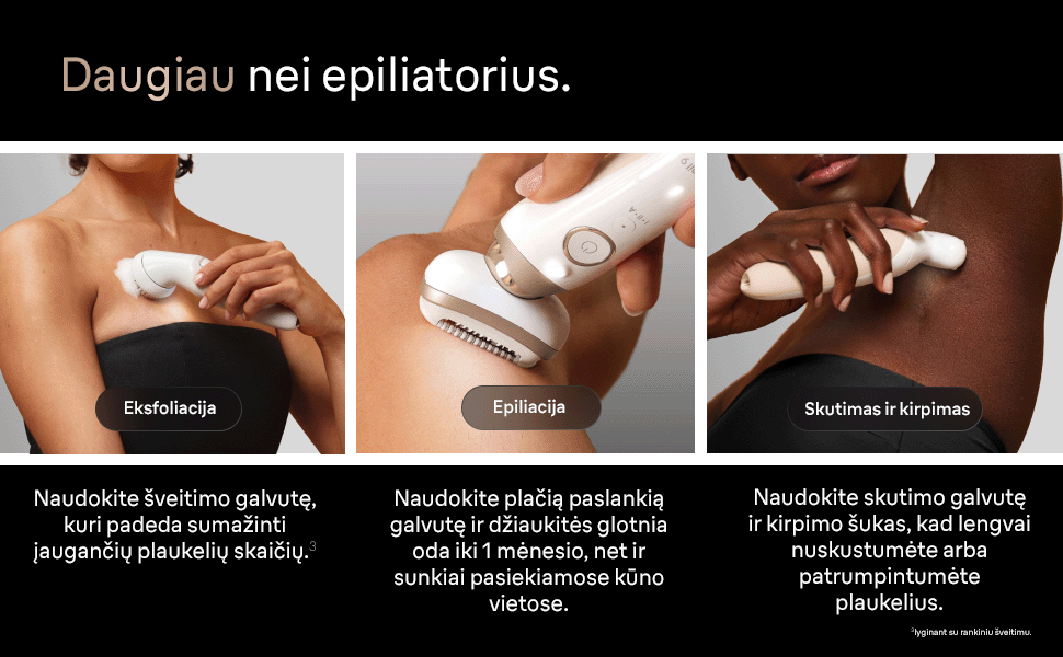 Epiliatorius Braun Silk•épil 9 Flex SES9-060 3D aprašymas - Prekės nuotrauka