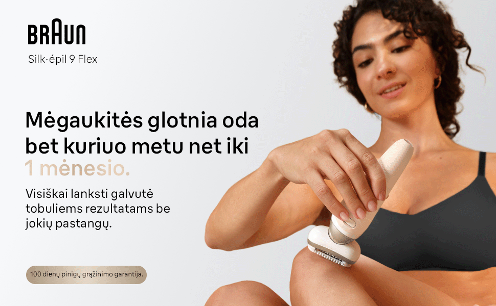 Epiliatorius Braun Silk•épil 9 Flex SES9-060 3D aprašymas - Prekės nuotrauka