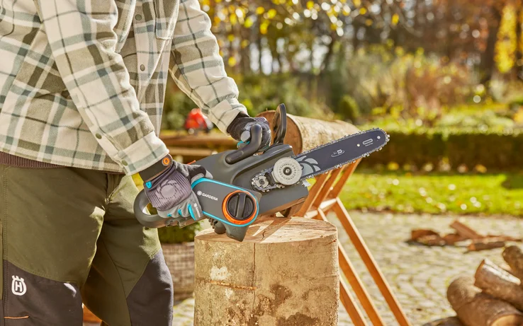 Gardena Akumuliatorinis grandininis pjūklas PowerSaw 250/18V P4A, paruoštas naudojimui rinkinys | 14790-20 aprašymas - Prekės nuotrauka