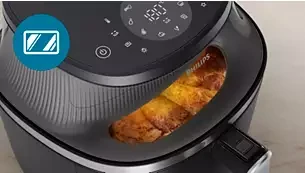 Gruzdintuvė Philips 3000 serija „Airfryer“ 6,2 l NA331/00 aprašymas - Prekės nuotrauka