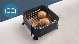 Philips 2 sluoksnių kepimo rinkinys, skirtas Philips Airfryer 6,2 l, 8,3 l ir 9 l gruzdintuvėms (HD9920/00) aprašymas - Prekės nuotrauka