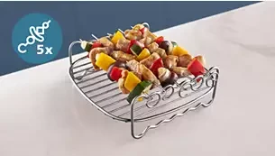 Philips 2 sluoksnių kepimo rinkinys, skirtas Philips Airfryer 6,2 l, 8,3 l ir 9 l gruzdintuvėms (HD9920/00) aprašymas - Prekės nuotrauka
