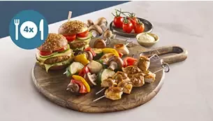 Philips 2 sluoksnių kepimo rinkinys, skirtas Philips Airfryer 6,2 l, 8,3 l ir 9 l gruzdintuvėms (HD9920/00) aprašymas - Prekės nuotrauka