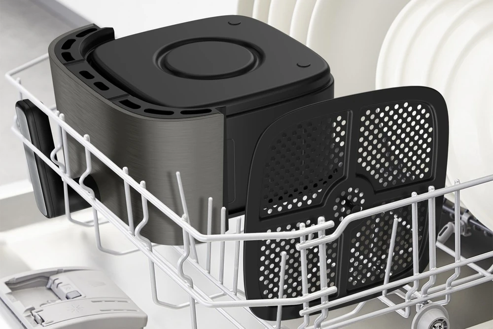 Karšto oro gruzdintuvė Tefal Easy Fry Silence, 5 l, pilkos spalvos (EY551HE0) aprašymas - Prekės nuotrauka