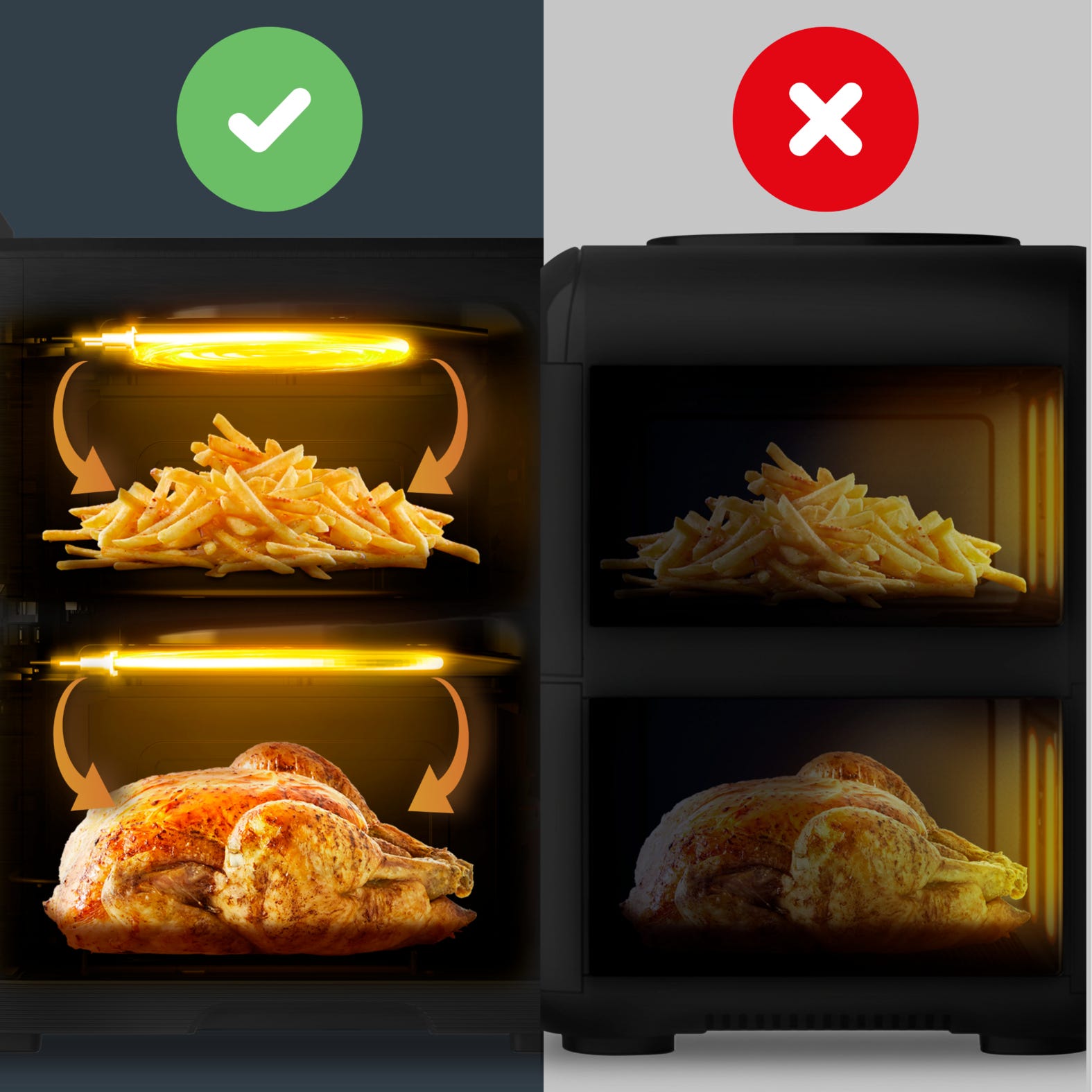 Karšto oro gruzdintuvė, Tefal Easy Fry Crispy Stack EY7528E0, 10 L, 2700 W, juoda aprašymas - Prekės nuotrauka