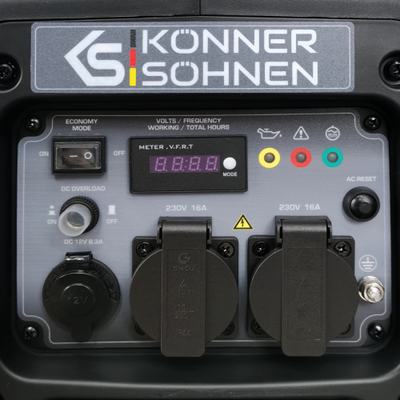 Inverterinis generatorius Könner & Söhnen KS 3000iG S, 3,3 kW, benzinas / LPG, 230 V, 5 l aprašymas - Prekės nuotrauka