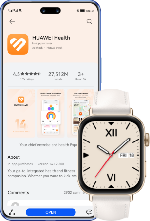 Išmanusis laikrodis Huawei Watch Fit 3, rožinės spalvos aprašymas - Prekės nuotrauka