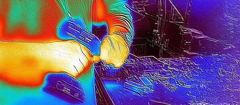 Išmanusis telefonas MyPhone Hammer Construction 2 5G Thermal, 8/256GB, oranžinis aprašymas - Prekės nuotrauka