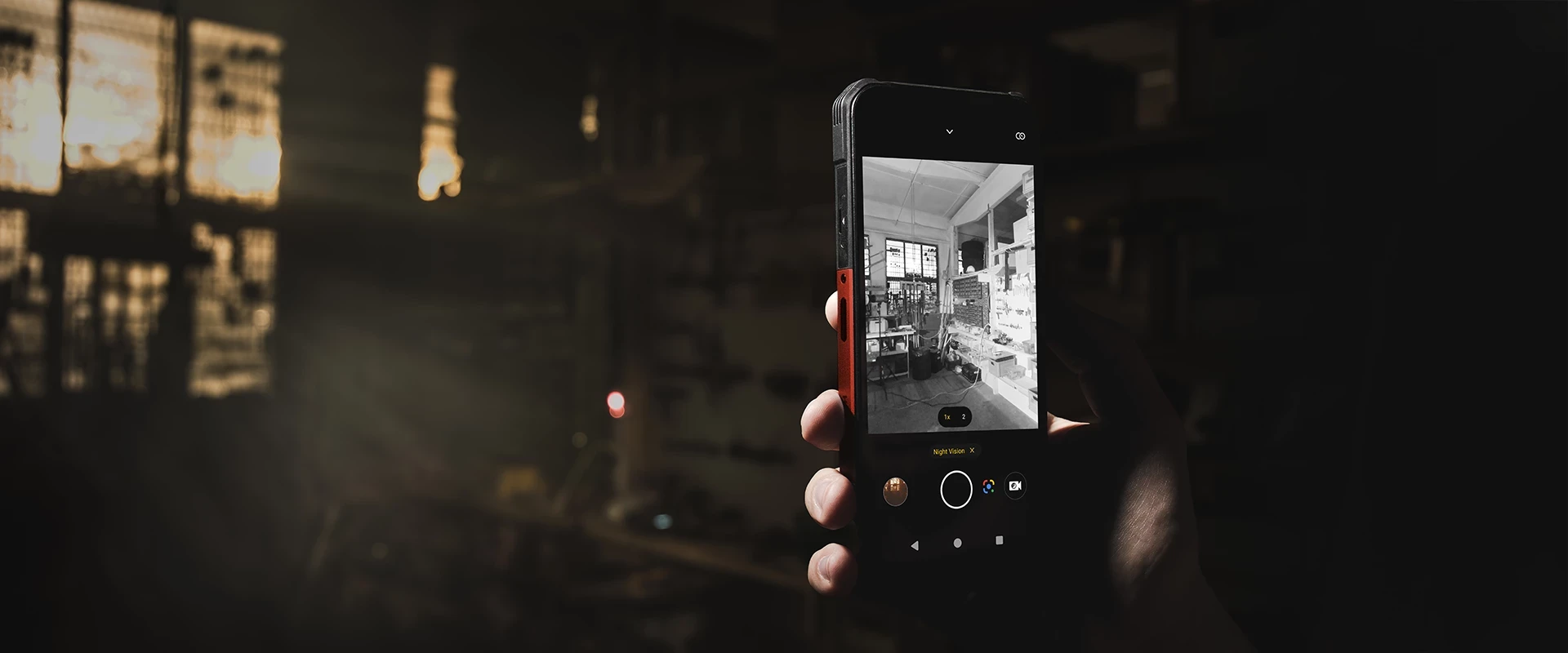 Išmanusis telefonas MyPhone Hammer Construction 2 5G Thermal, 8/256GB, oranžinis aprašymas - Prekės nuotrauka