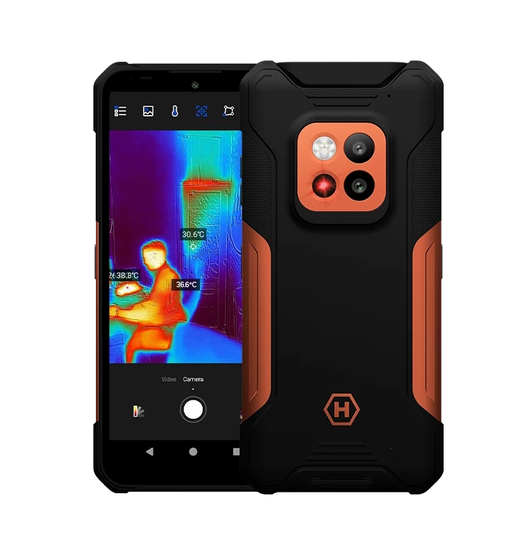 Išmanusis telefonas MyPhone Hammer Construction 2 5G Thermal, 8/256GB, oranžinis aprašymas - Prekės nuotrauka