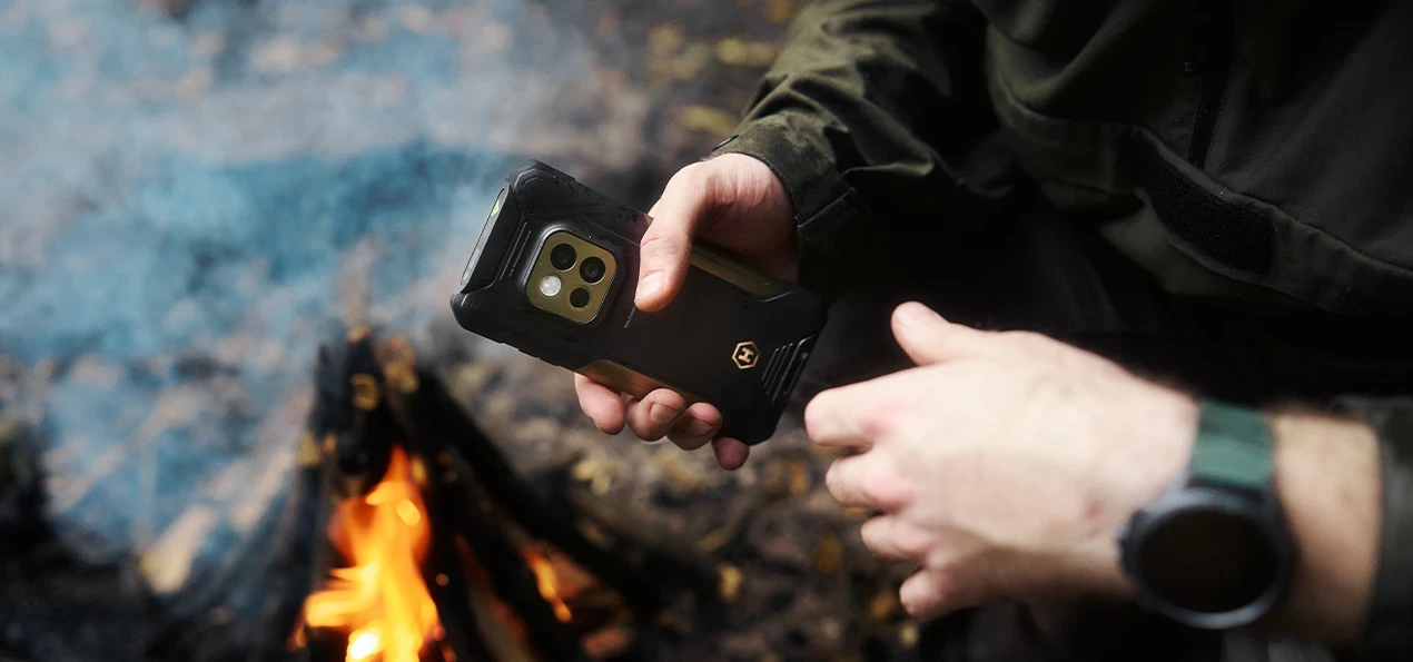 Išmanusis telefonas MyPhone Hammer Construction 2 Thermal 5G, 6/128GB, Military Edition aprašymas - Prekės nuotrauka