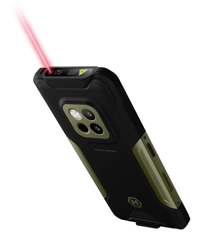 Išmanusis telefonas MyPhone Hammer Construction 2 Thermal 5G, 6/128GB, Military Edition aprašymas - Prekės nuotrauka