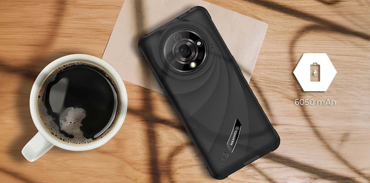 Išmanusis telefonas MyPhone Hammer Iron 6 4G, 6/128GB, juodas aprašymas - Prekės nuotrauka