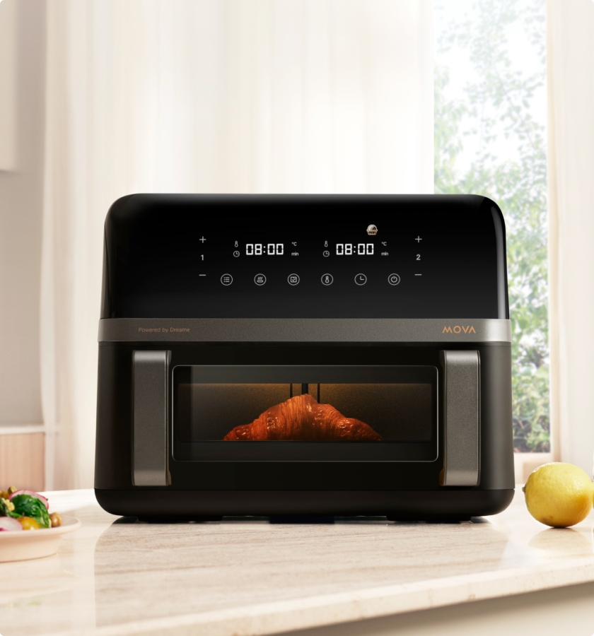 Karšto oro gruzdintuvė Mova AeroChef™ FD20 Pro, juodos spalvos, 2700 W, 9 l aprašymas - Prekės nuotrauka