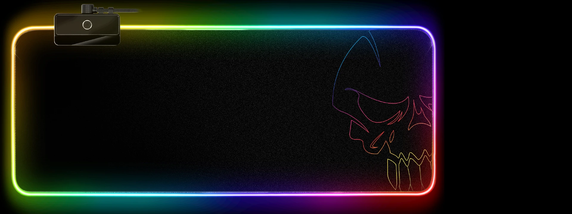 Pelės kilimėlis Spirit Of Gamer Darkskull, XXL, su RGB apšvietimu aprašymas - Prekės nuotrauka
