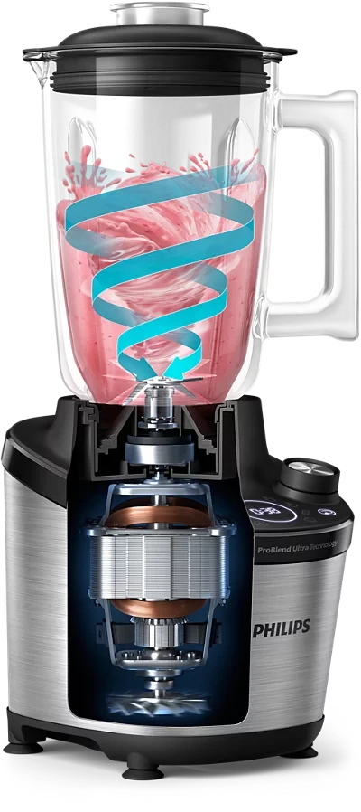 Kokteilinė Philips HR3760/01 7000 serija, Sidabrinės/Auksinės spalvos aprašymas - Prekės nuotrauka