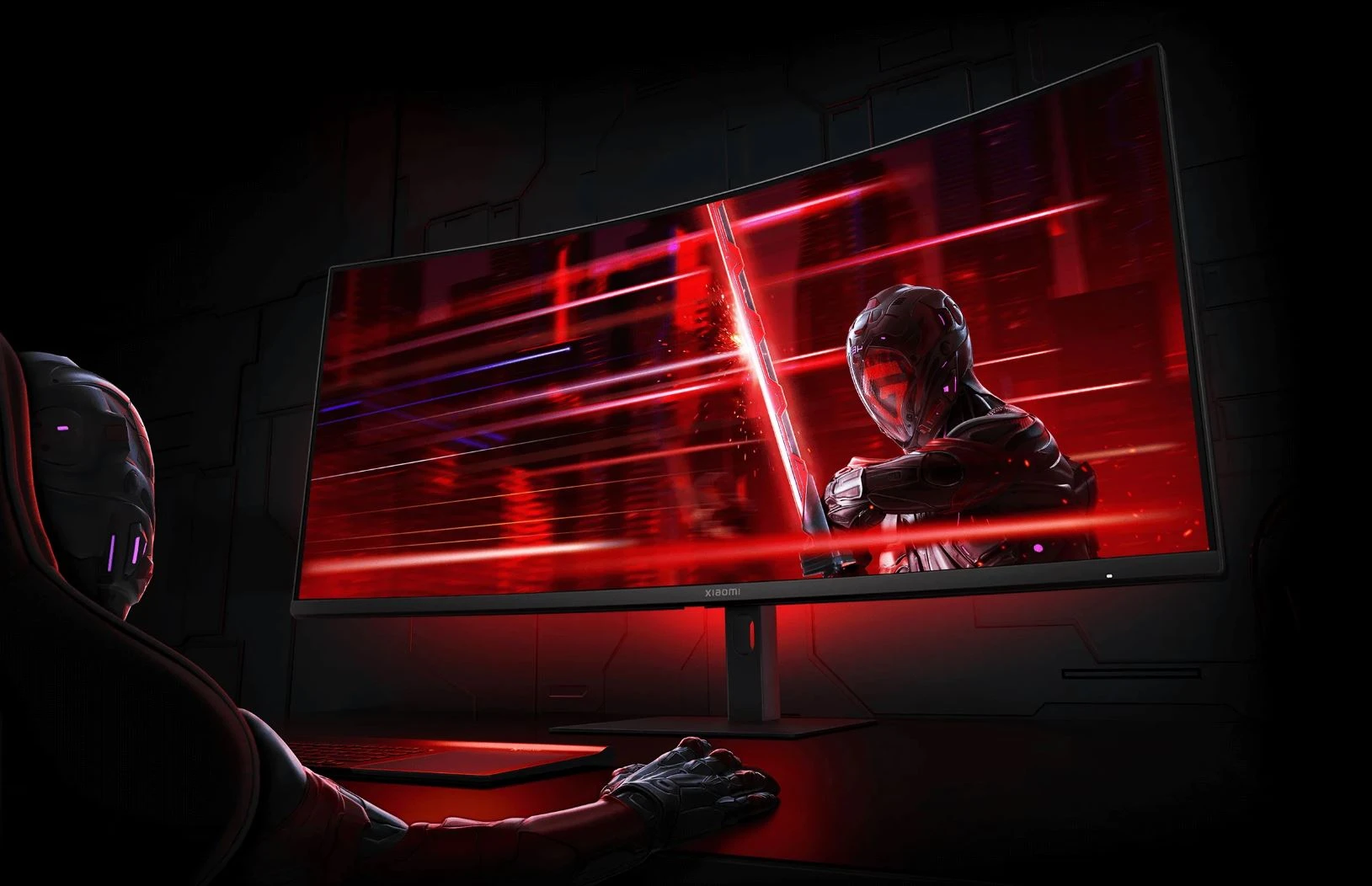 Lenktas žaidimų monitorius Xiaomi G34WQi, 34