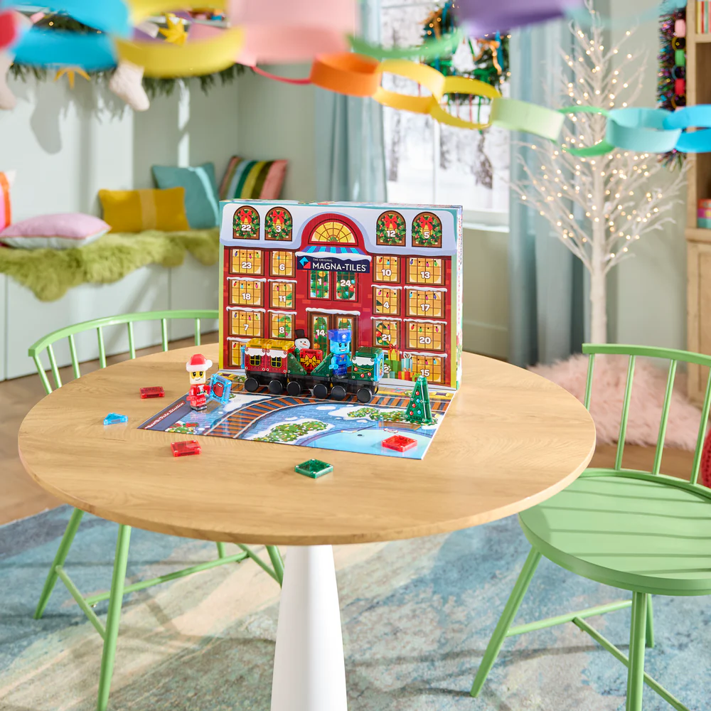 Advento kalendorius MAGNA-TILES microMAGS, 34 magnetinės detalės, 24 staigmenos aprašymas - Prekės nuotrauka